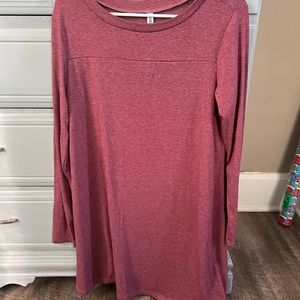Mauve colored tunic